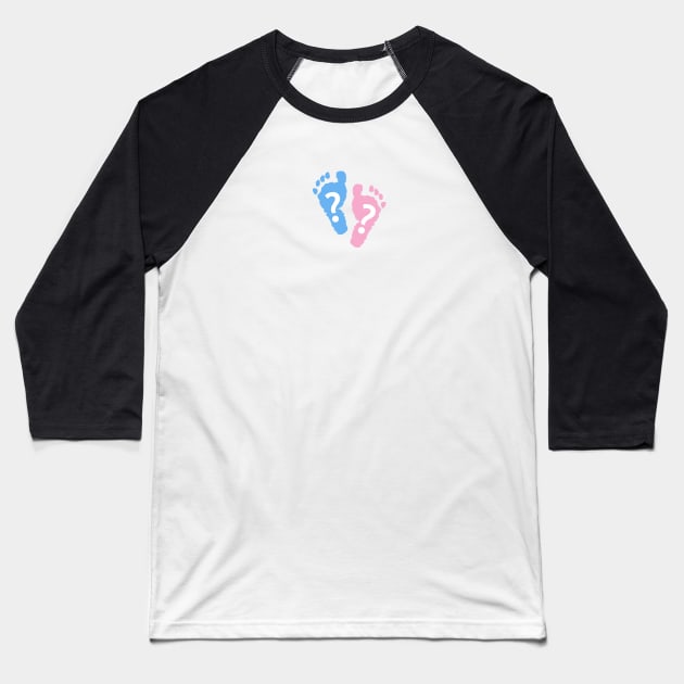 Baby foot print. Baby gender reveal Baseball T-Shirt by GULSENGUNEL